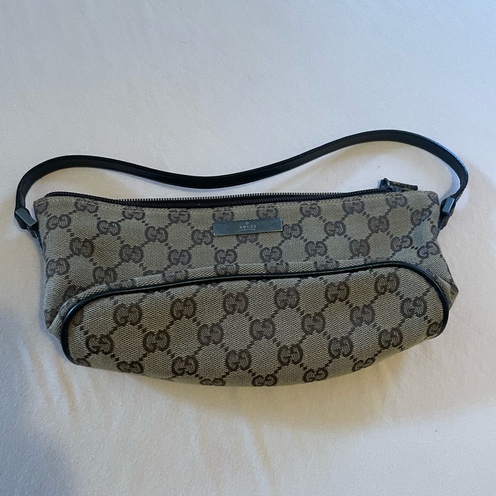 Gucci Beige and Brown Monogram Bag